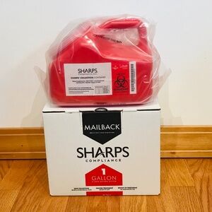 Sharps Compliance Size 1 Gallons - Mail-Back With Prepaid Return Shipping (New)